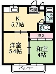 マンションフクミの物件間取画像